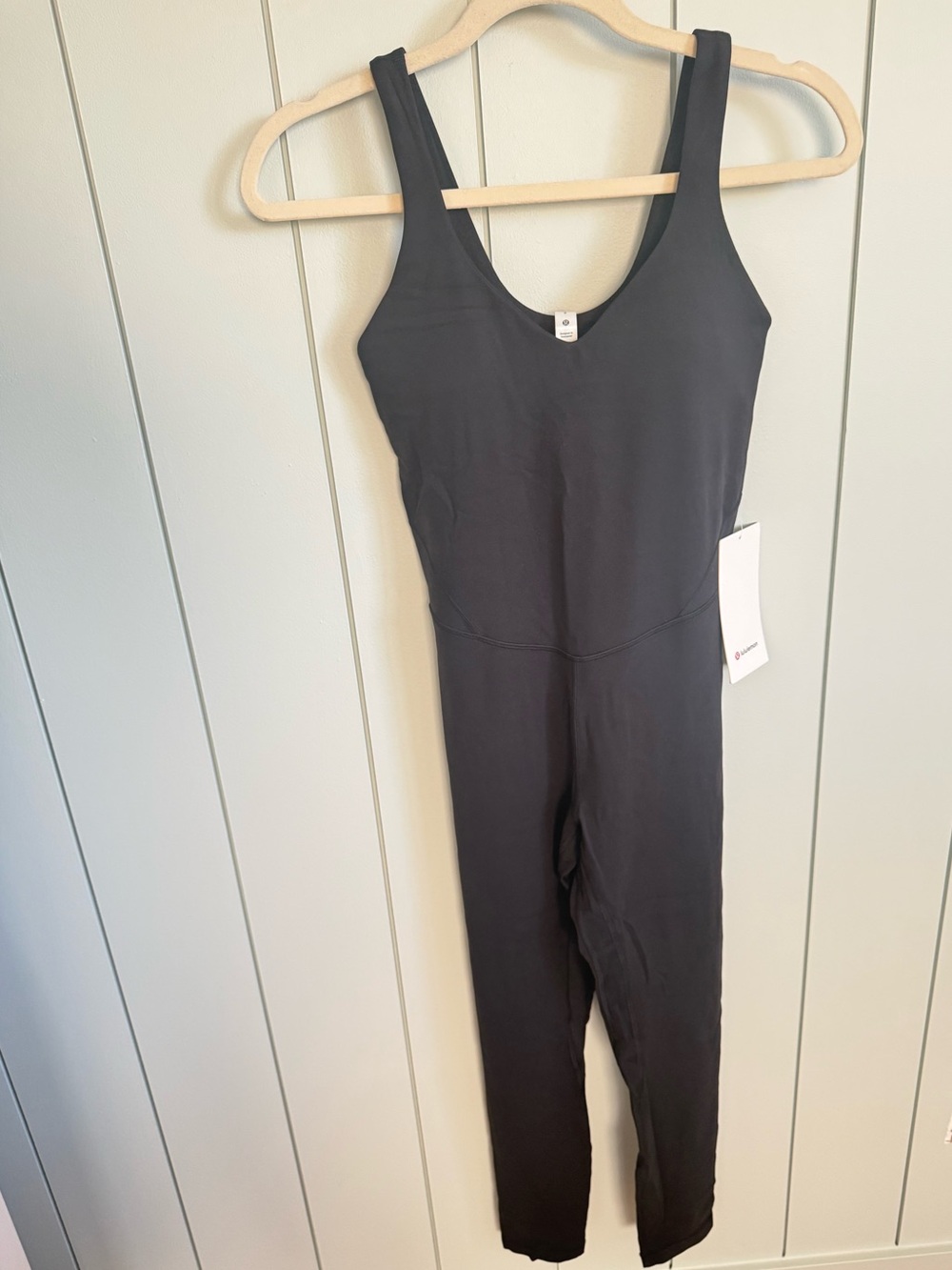 New Women’s Lululemon Bodysuit Align 25 Size 6 Black New With Tags Bodysuit 25"